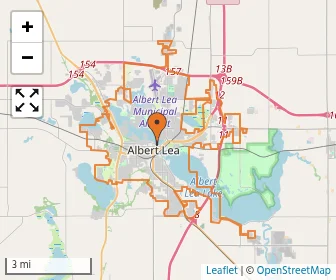 Area schools map